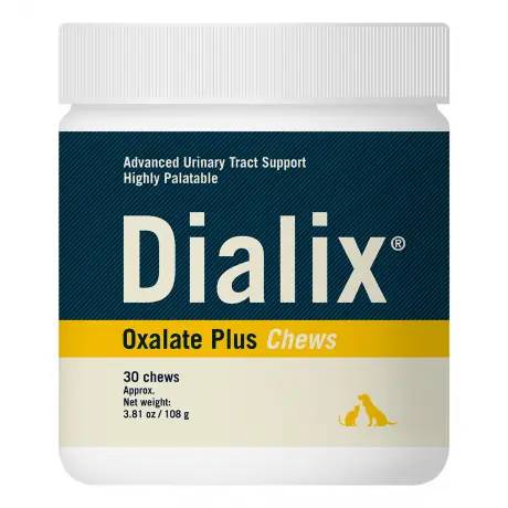 Dialix Oxalate Potassium Citrate for Dogs and Cats - Plus 30 Chews