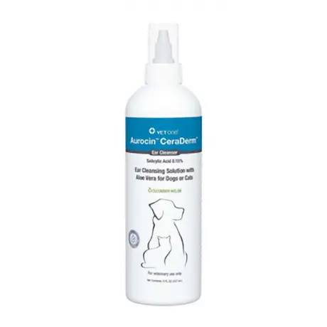 Aurocin CeraDerm Ear Cleansing Solution 8 oz Bottle