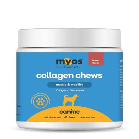 MYOS Canine Collagen Muscle and Mobility Chews 60ct