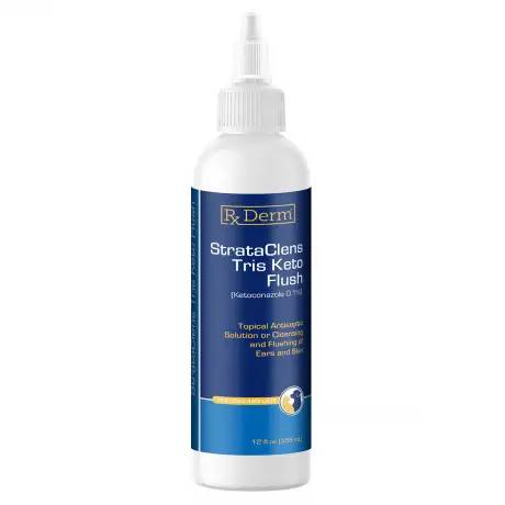 Rx Derm StrataClens Tris Keto 12 oz Flush Bottle